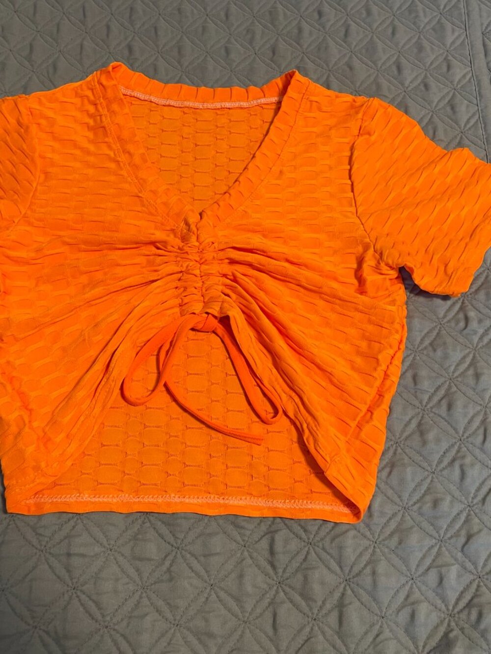 neon orange top